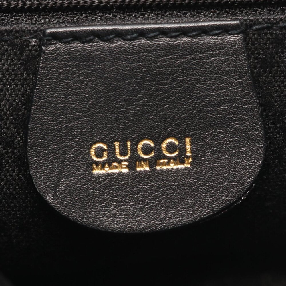 Gucci Bamboo Backpack Leather Black - Picture 5 of 9